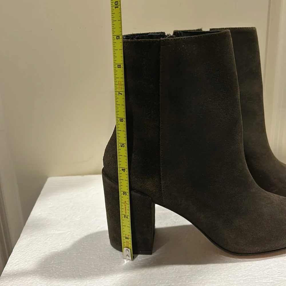 Thursday Boot Company Women's Olive Suede Ankle Boots
